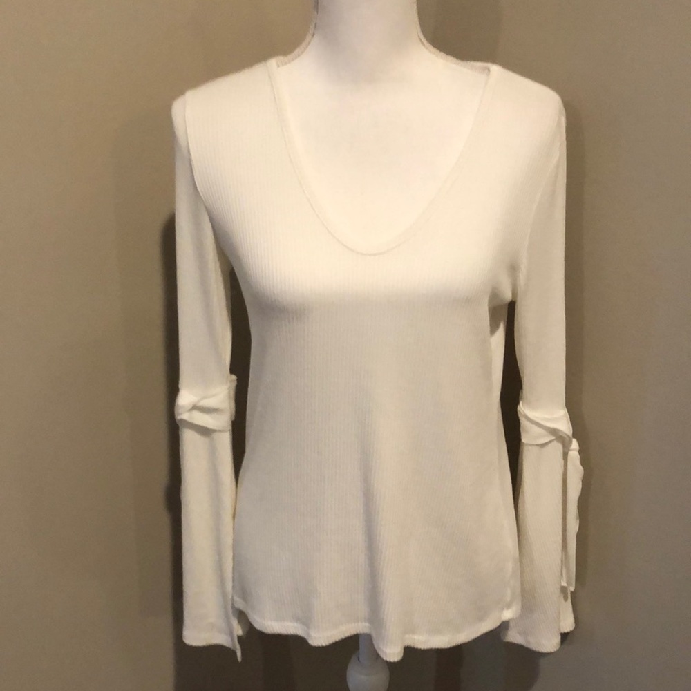 Redhaute ribbed long sleeve top